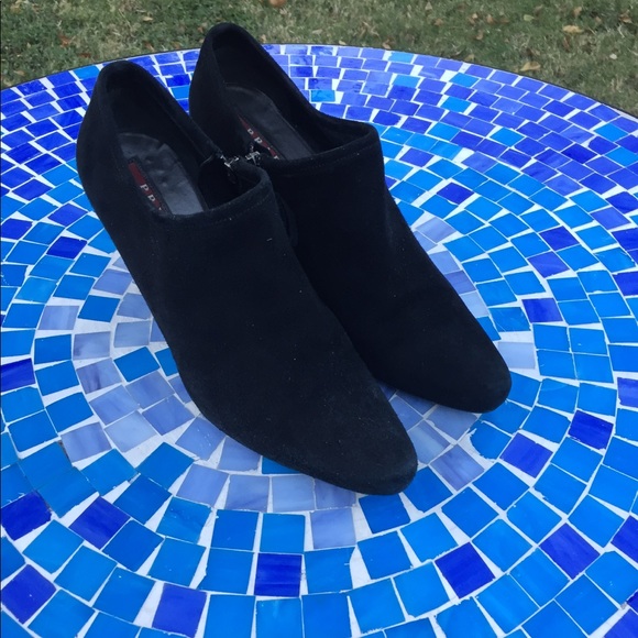 SOLD! Prada butter-soft suede ankle booties - Picture 3 of 8